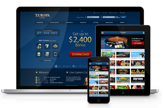 Europa casino mobile app